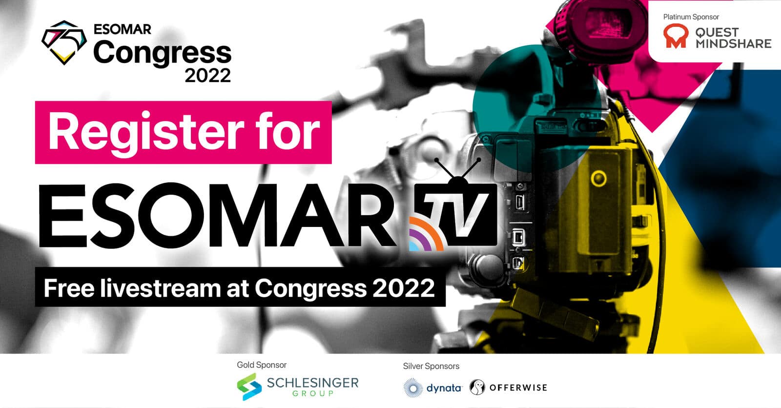 register for esomar tv free livestream at congress 2022.